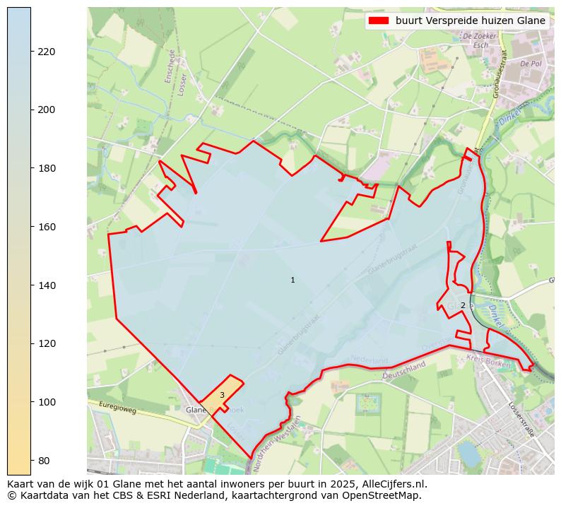 Afbeelding van de buurt Verspreide huizen Glane op de kaart.