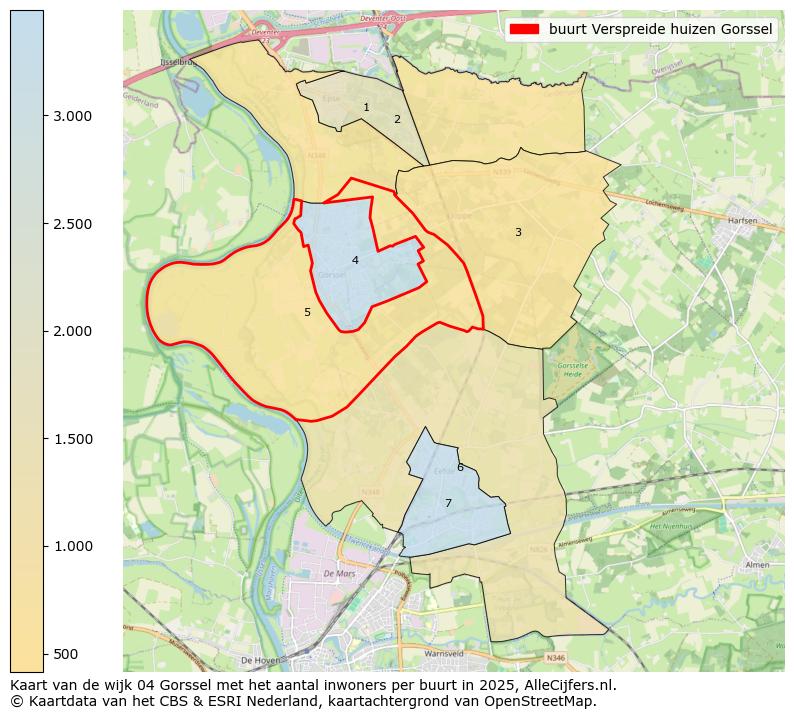 Afbeelding van de buurt Verspreide huizen Gorssel op de kaart.