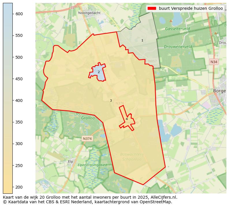 Afbeelding van de buurt Verspreide huizen Grolloo op de kaart.