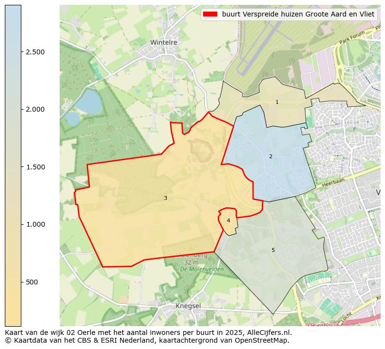 Afbeelding van de buurt Verspreide huizen Groote Aard en Vliet op de kaart.
