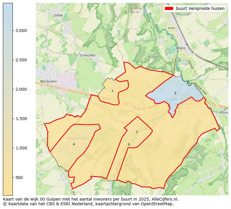 Afbeelding van de buurt Verspreide huizen op de kaart.