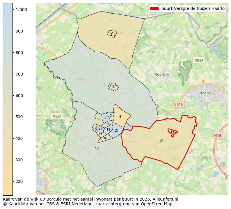 Afbeelding van de buurt Verspreide huizen Haarlo op de kaart.