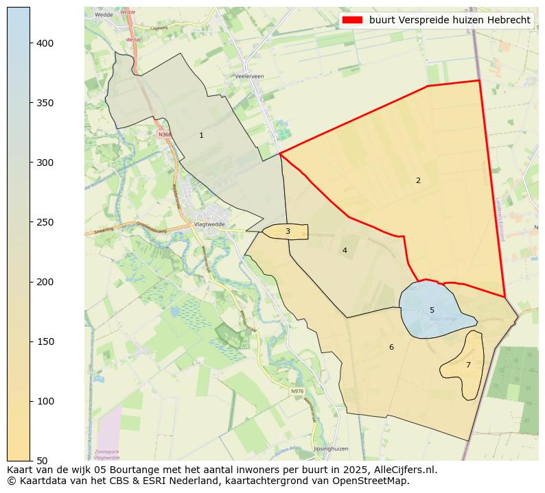 Afbeelding van de buurt Verspreide huizen Hebrecht op de kaart.