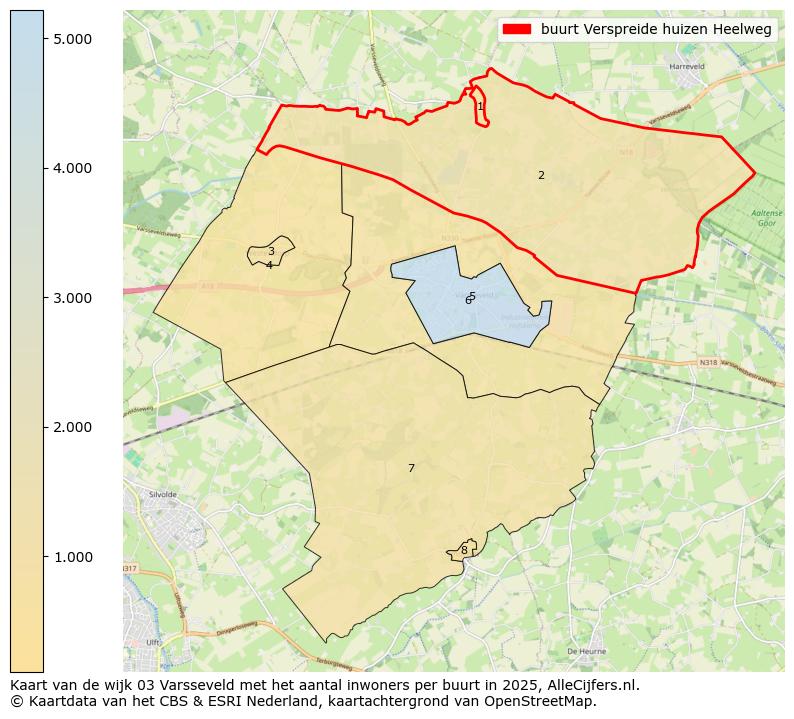 Afbeelding van de buurt Verspreide huizen Heelweg op de kaart.