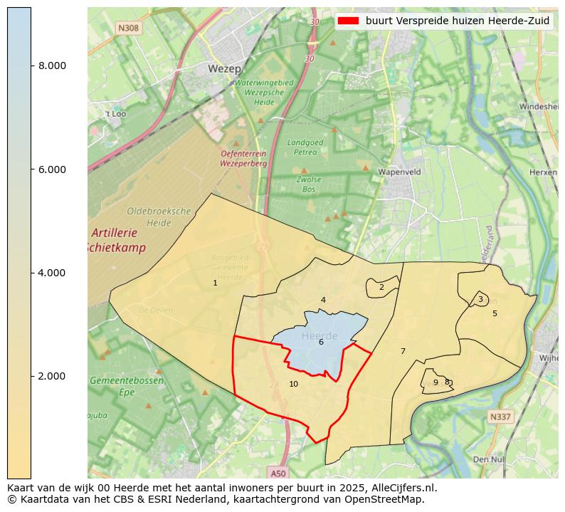 Afbeelding van de buurt Verspreide huizen Heerde-Zuid op de kaart.