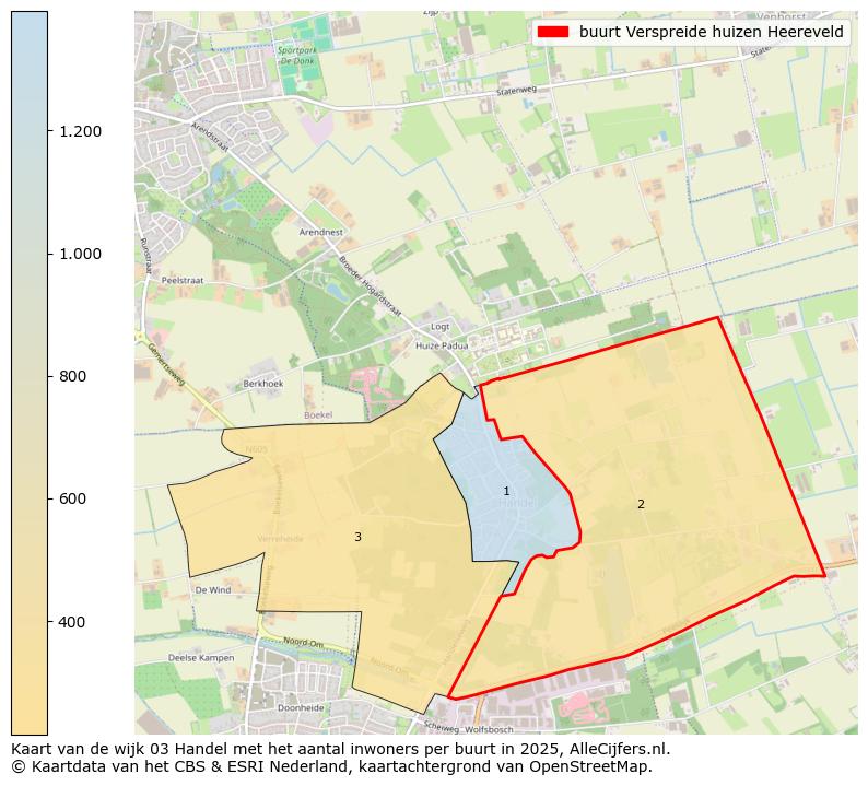 Afbeelding van de buurt Verspreide huizen Heereveld op de kaart.