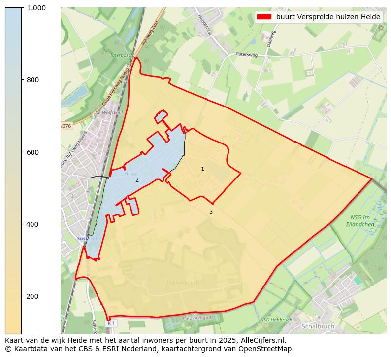 Afbeelding van de buurt Verspreide huizen Heide op de kaart.