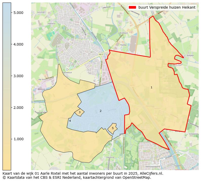 Afbeelding van de buurt Verspreide huizen Heikant op de kaart.