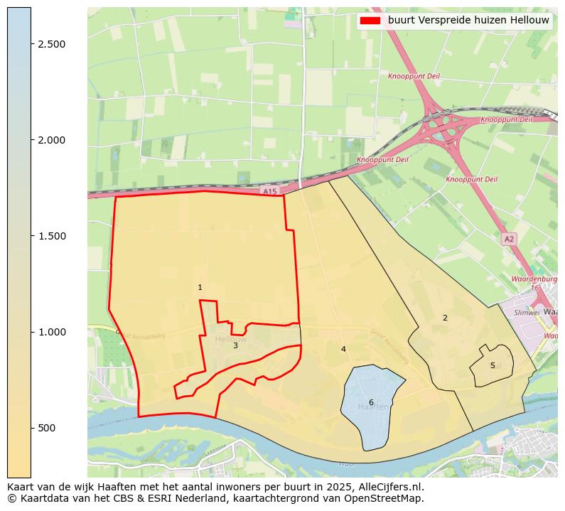 Afbeelding van de buurt Verspreide huizen Hellouw op de kaart.