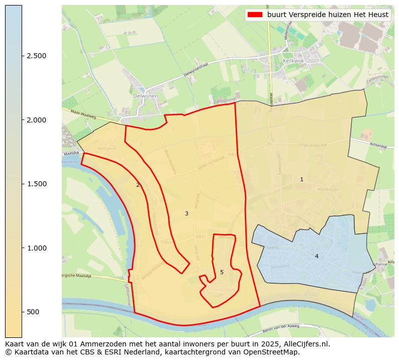 Afbeelding van de buurt Verspreide huizen Het Heust op de kaart.