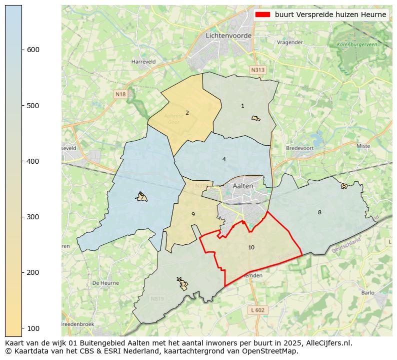Afbeelding van de buurt Verspreide huizen Heurne op de kaart.