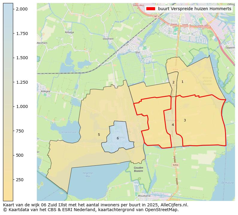 Afbeelding van de buurt Verspreide huizen Hommerts op de kaart.