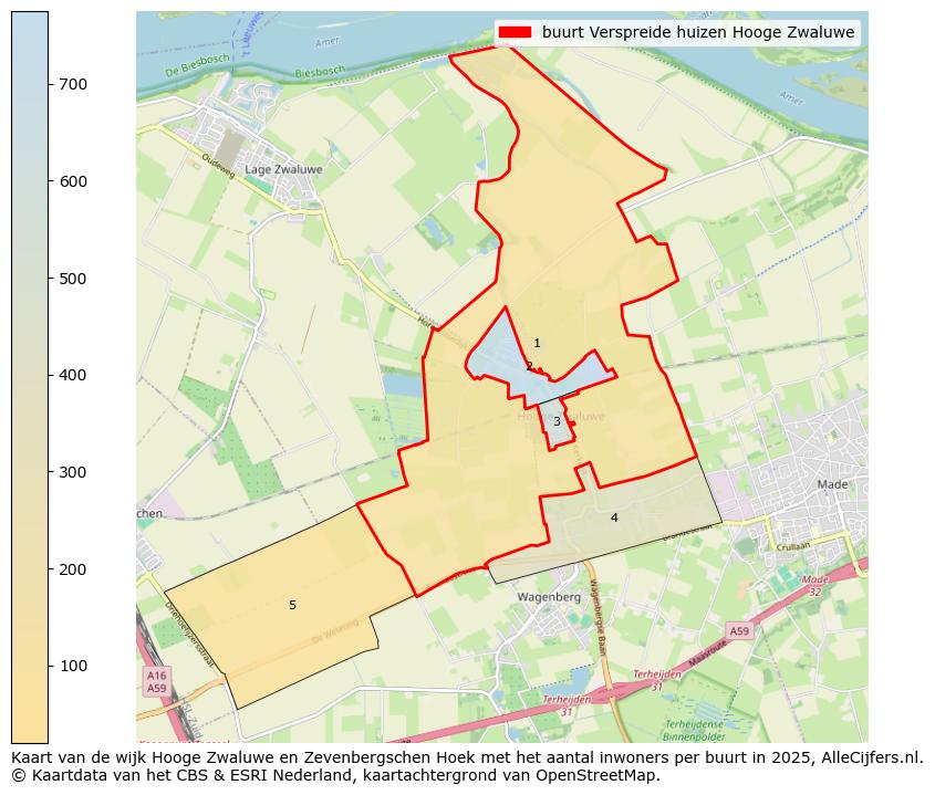 Afbeelding van de buurt Verspreide huizen Hooge Zwaluwe op de kaart.