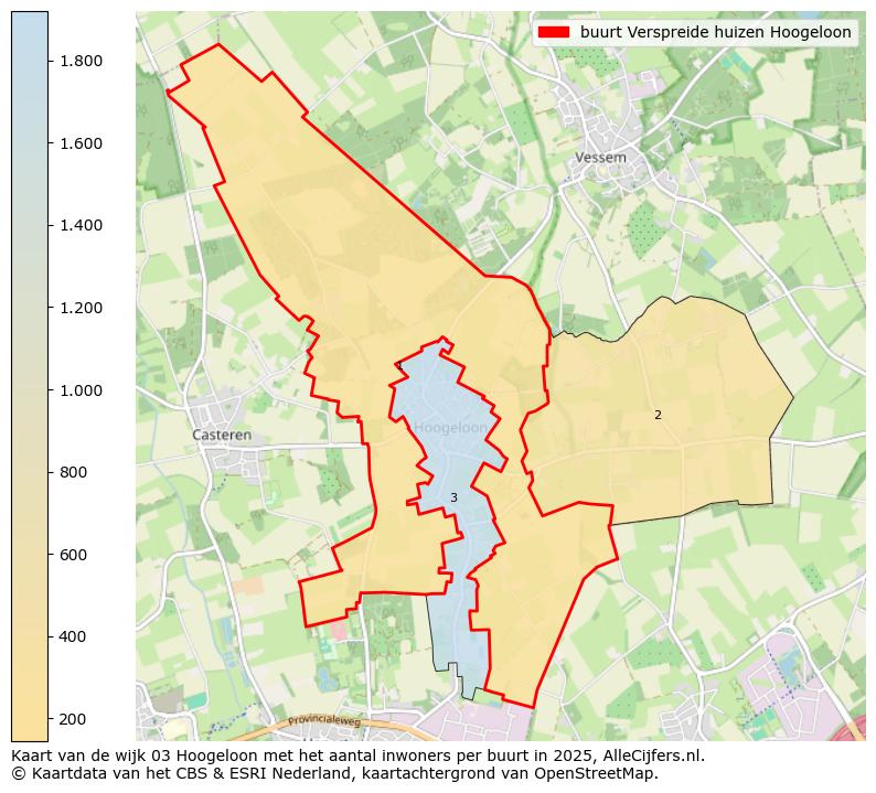 Afbeelding van de buurt Verspreide huizen Hoogeloon op de kaart.