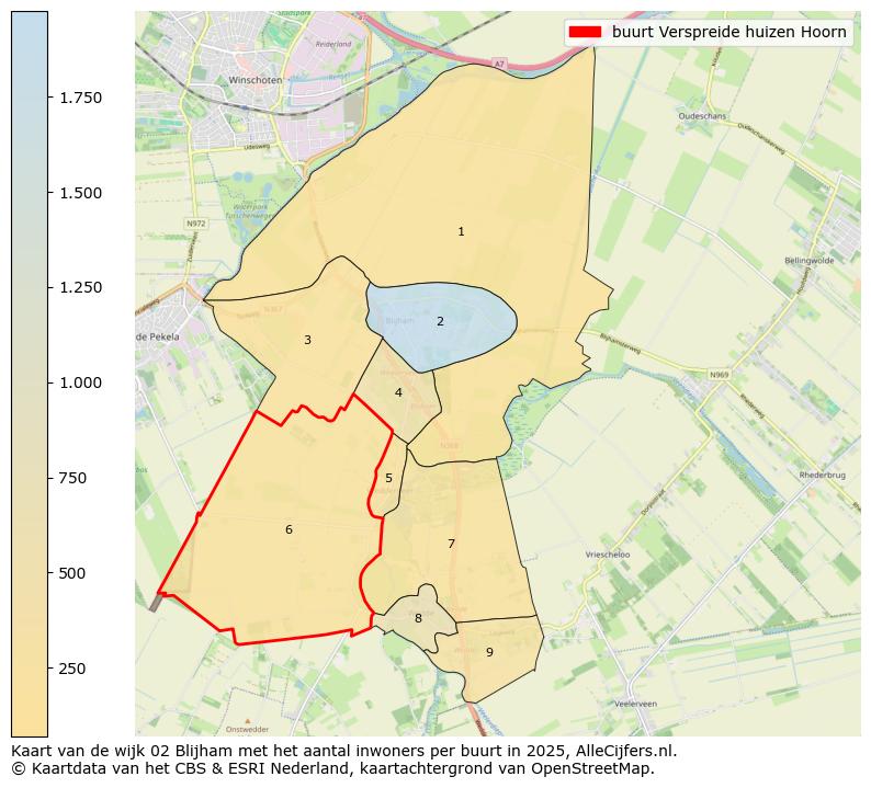 Afbeelding van de buurt Verspreide huizen Hoorn op de kaart.