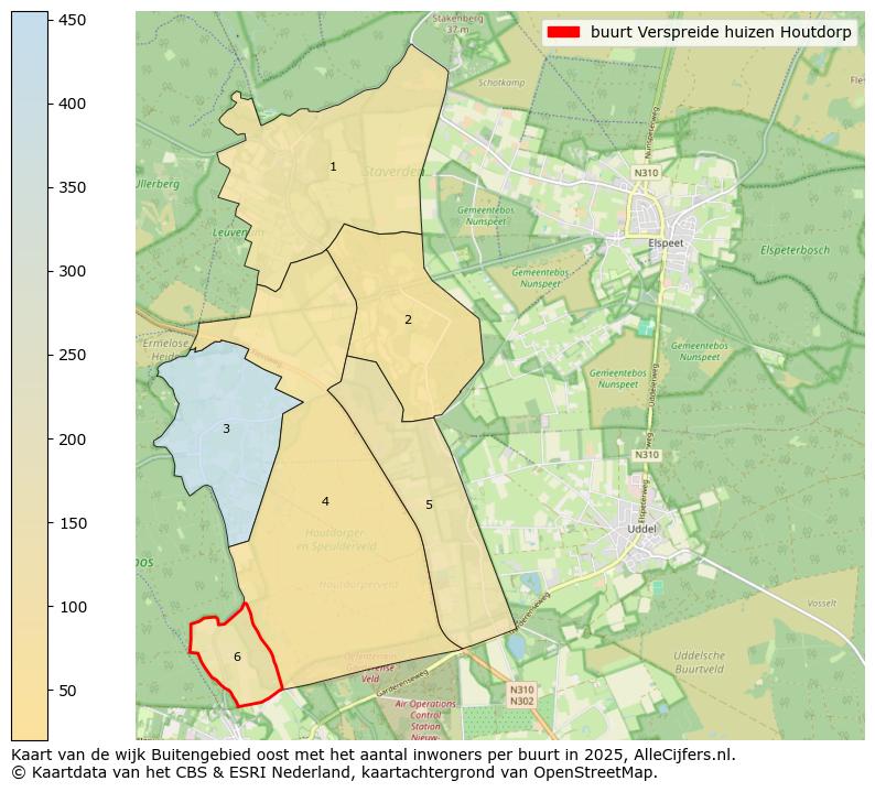 Afbeelding van de buurt Verspreide huizen Houtdorp op de kaart.