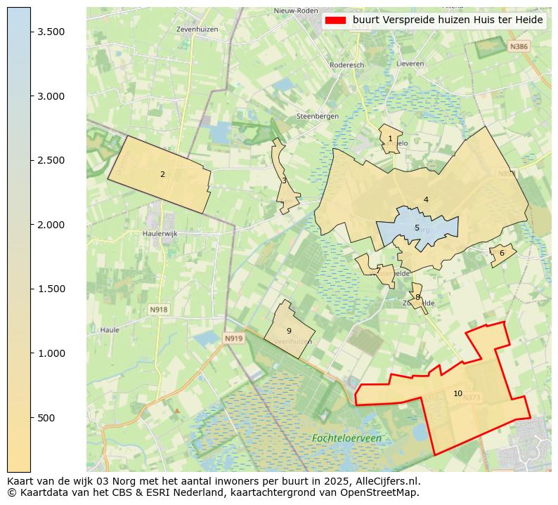 Afbeelding van de buurt Verspreide huizen Huis ter Heide op de kaart.