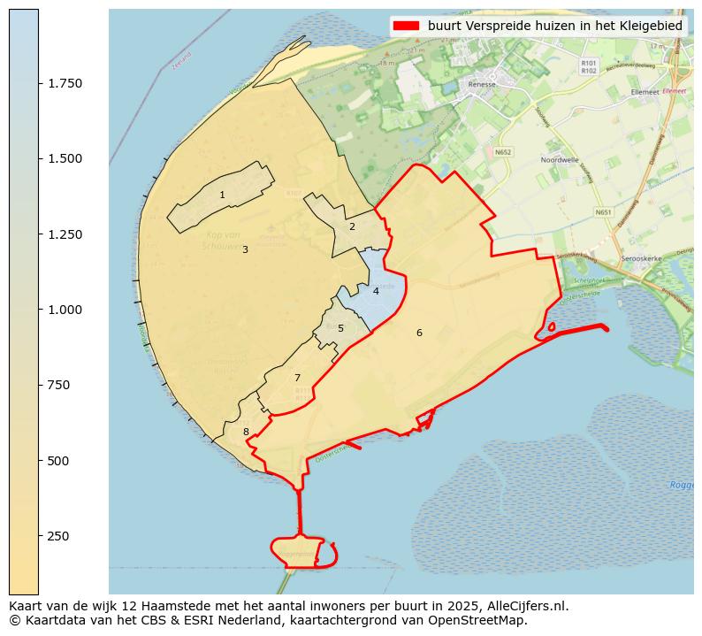 Afbeelding van de buurt Verspreide huizen in het Kleigebied op de kaart.