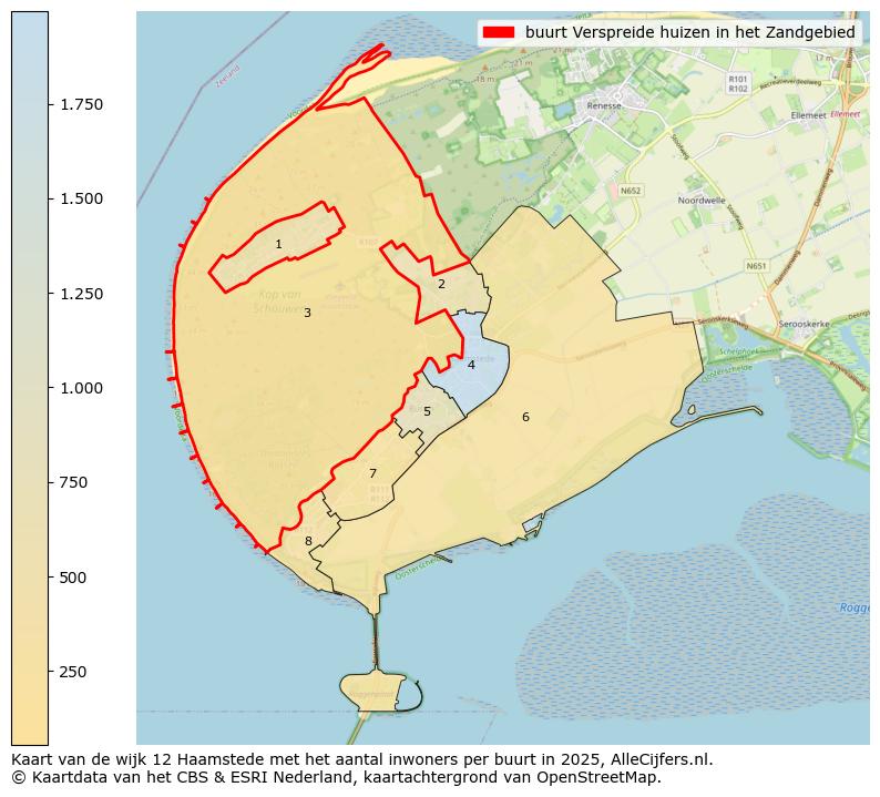 Afbeelding van de buurt Verspreide huizen in het Zandgebied op de kaart.