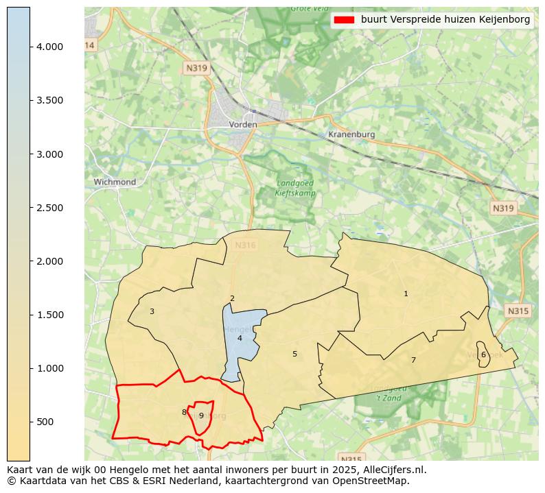 Afbeelding van de buurt Verspreide huizen Keijenborg op de kaart.