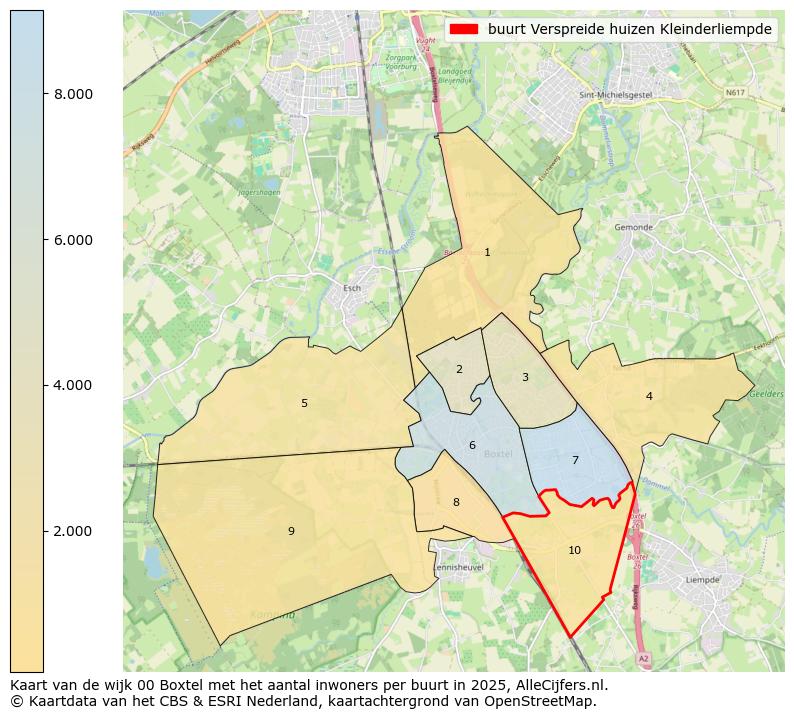 Afbeelding van de buurt Verspreide huizen Kleinderliempde op de kaart.