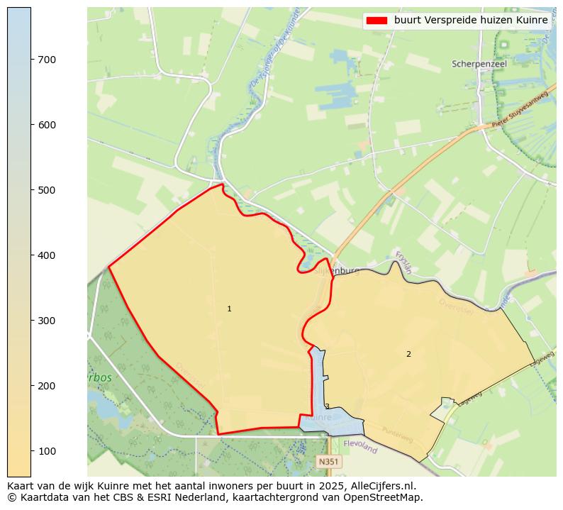 Afbeelding van de buurt Verspreide huizen Kuinre op de kaart.