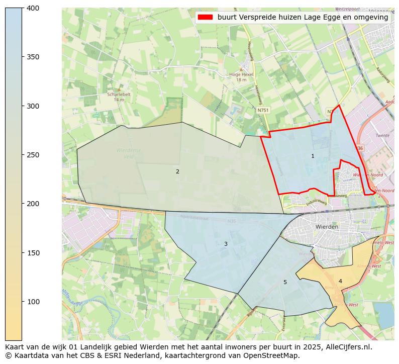 Afbeelding van de buurt Verspreide huizen Lage Egge en omgeving op de kaart.