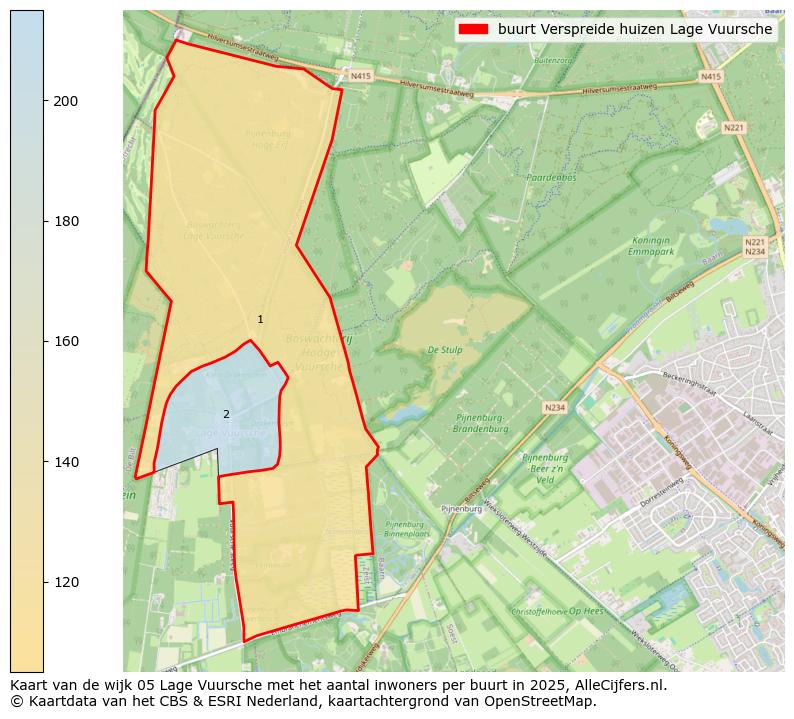 Afbeelding van de buurt Verspreide huizen Lage Vuursche op de kaart.