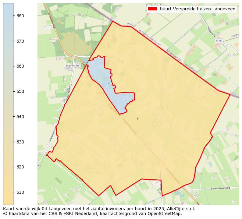 Afbeelding van de buurt Verspreide huizen Langeveen op de kaart.