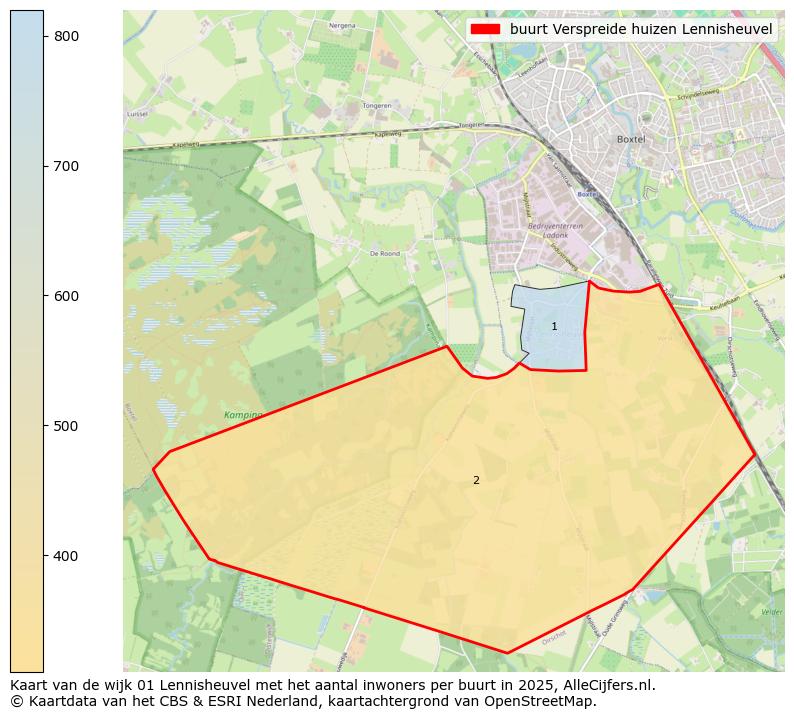 Afbeelding van de buurt Verspreide huizen Lennisheuvel op de kaart.