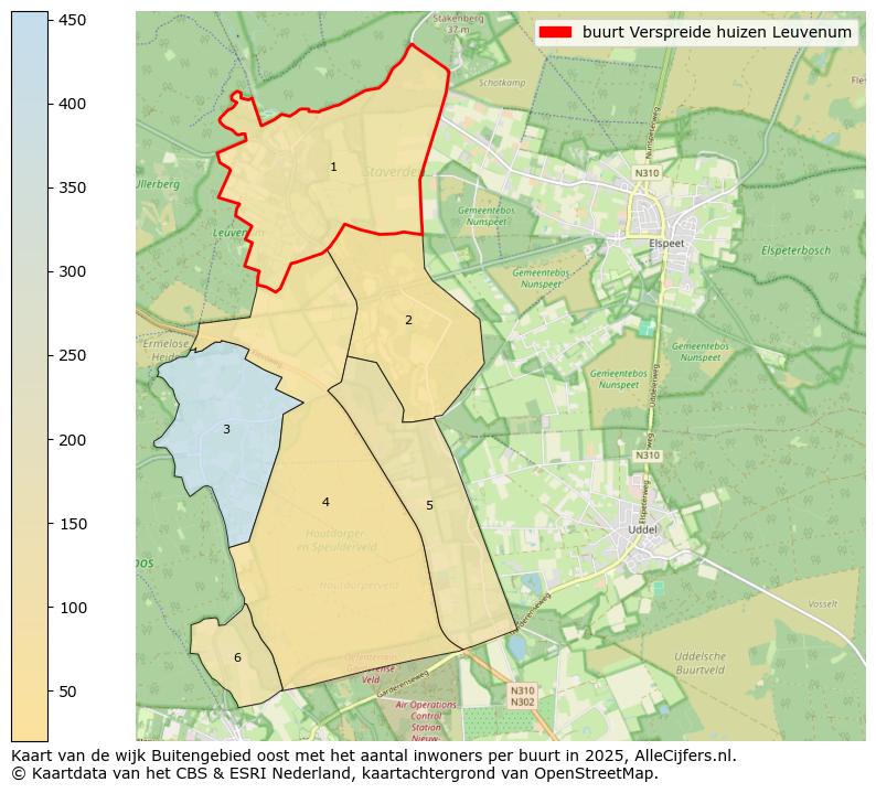 Afbeelding van de buurt Verspreide huizen Leuvenum op de kaart.