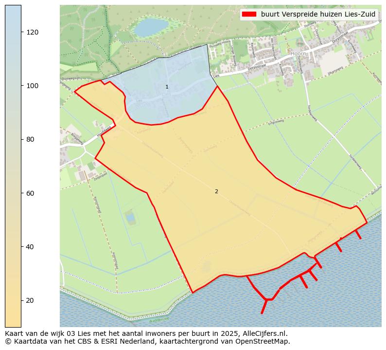 Afbeelding van de buurt Verspreide huizen Lies-Zuid op de kaart.