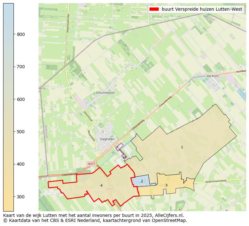 Afbeelding van de buurt Verspreide huizen Lutten-West op de kaart.