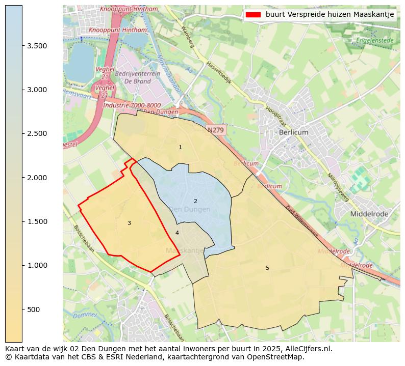Afbeelding van de buurt Verspreide huizen Maaskantje op de kaart.