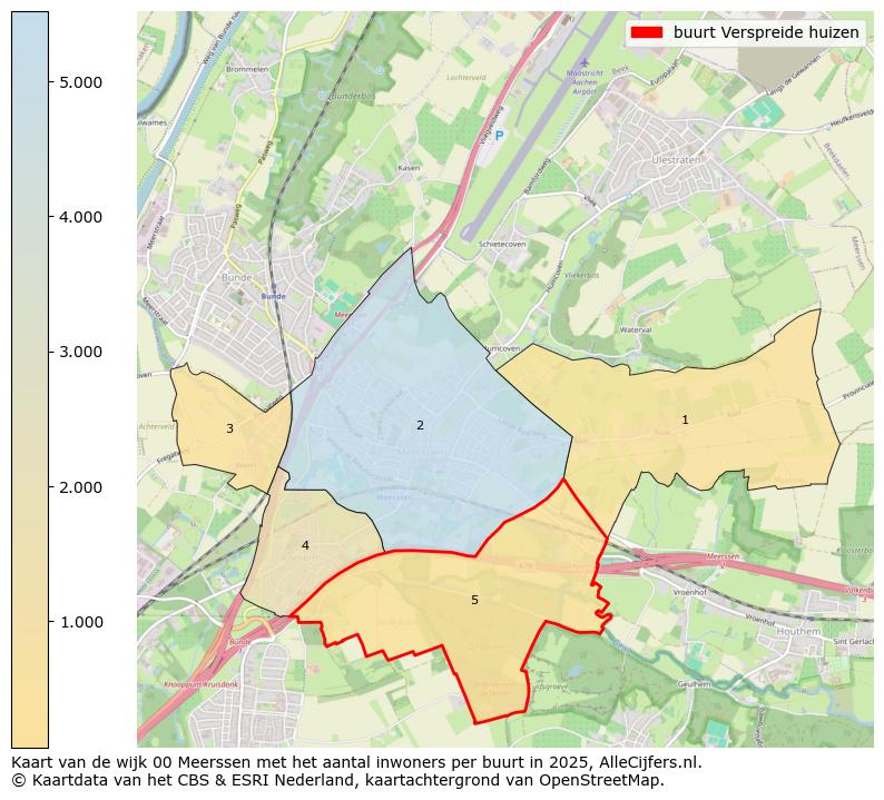 Afbeelding van de buurt Verspreide huizen op de kaart.
