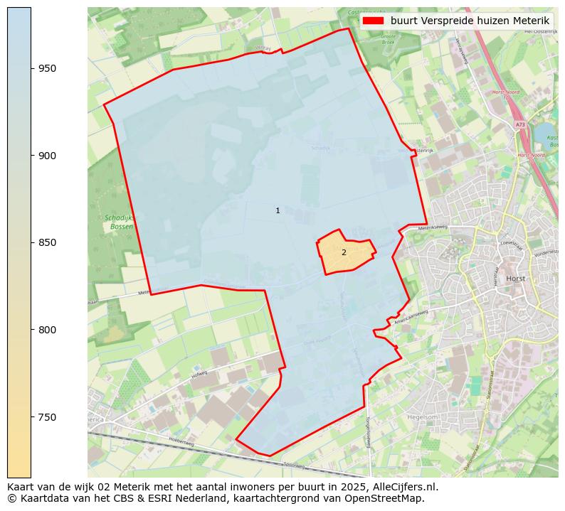 Afbeelding van de buurt Verspreide huizen Meterik op de kaart.