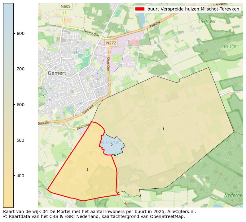 Afbeelding van de buurt Verspreide huizen Milschot-Tereyken op de kaart.