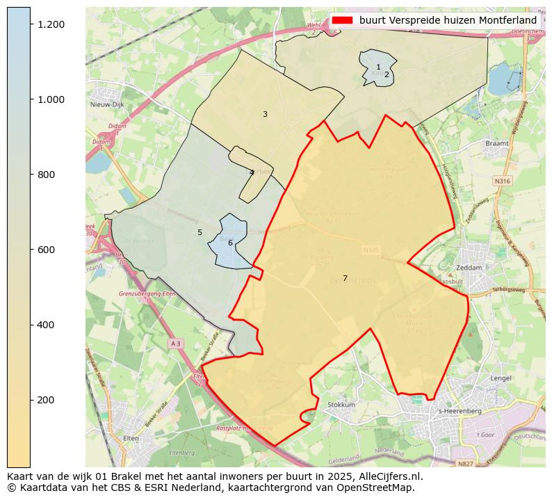 Afbeelding van de buurt Verspreide huizen Montferland op de kaart.