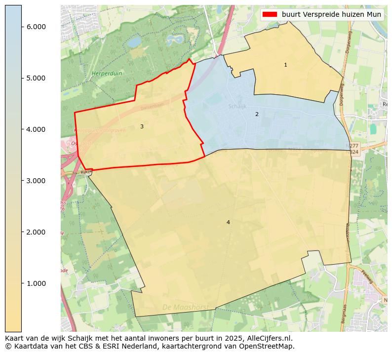 Afbeelding van de buurt Verspreide huizen Mun op de kaart.