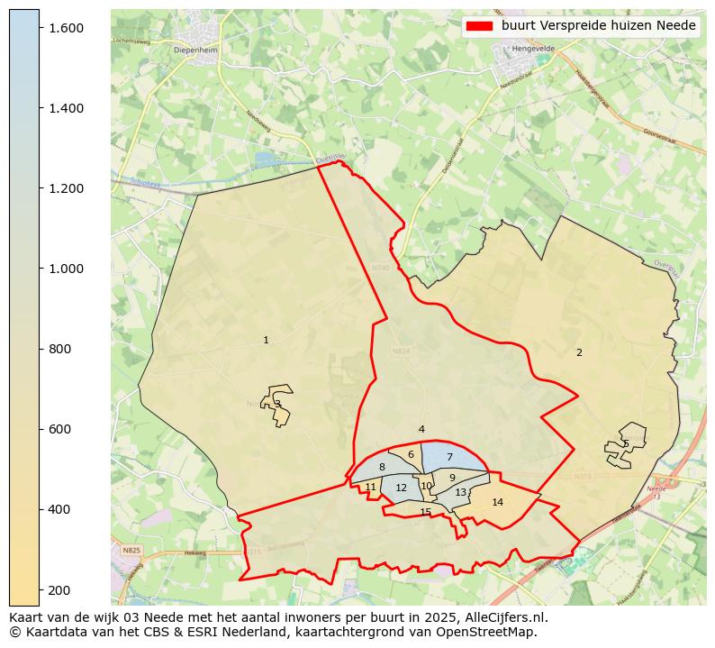 Afbeelding van de buurt Verspreide huizen Neede op de kaart.