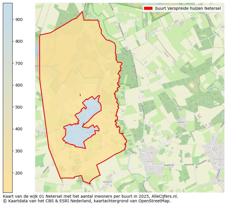 Afbeelding van de buurt Verspreide huizen Netersel op de kaart.