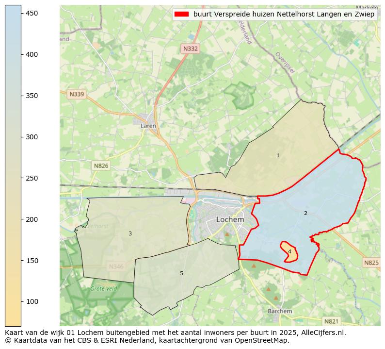 Afbeelding van de buurt Verspreide huizen Nettelhorst Langen en Zwiep op de kaart.