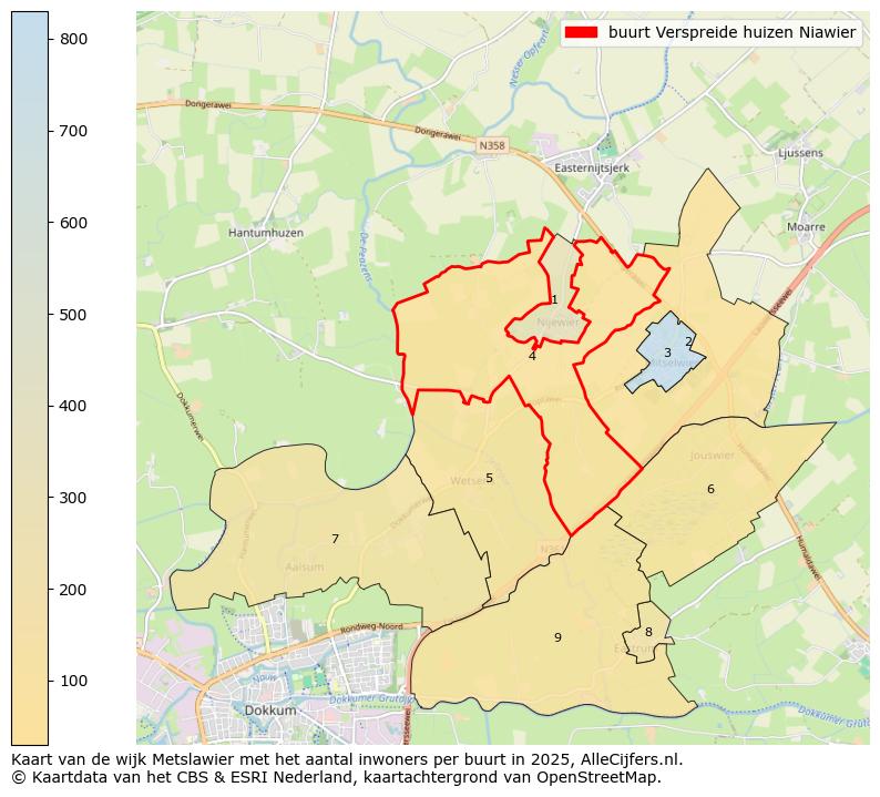 Afbeelding van de buurt Verspreide huizen Niawier op de kaart.