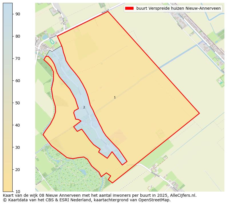 Afbeelding van de buurt Verspreide huizen Nieuw-Annerveen op de kaart.