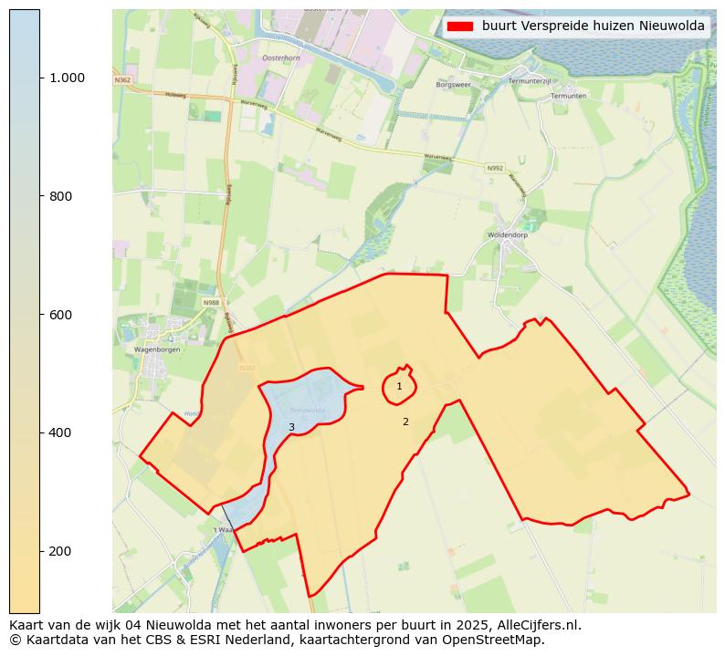 Afbeelding van de buurt Verspreide huizen Nieuwolda op de kaart.
