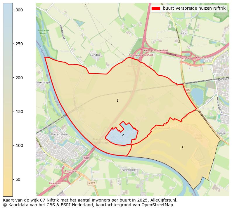 Afbeelding van de buurt Verspreide huizen Niftrik op de kaart.