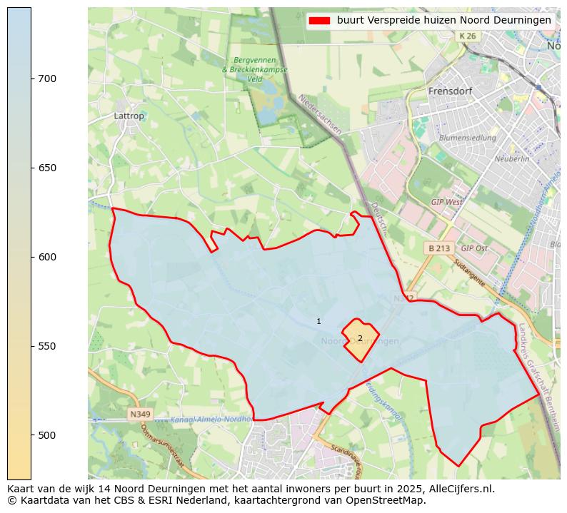 Afbeelding van de buurt Verspreide huizen Noord Deurningen op de kaart.