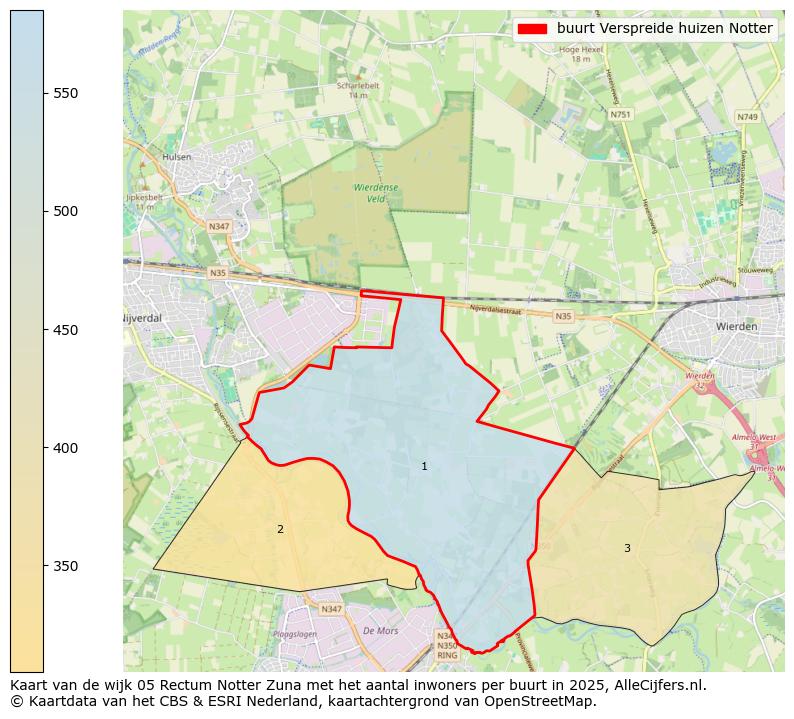 Afbeelding van de buurt Verspreide huizen Notter op de kaart.