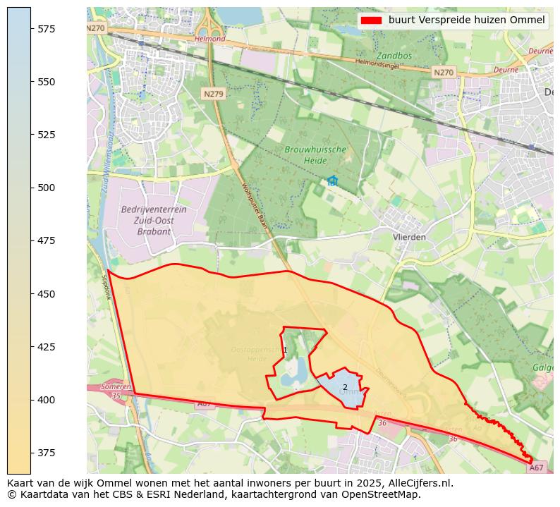 Afbeelding van de buurt Verspreide huizen Ommel op de kaart.