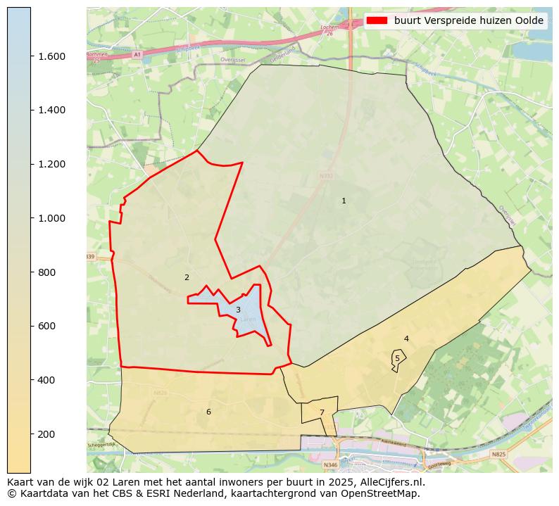 Afbeelding van de buurt Verspreide huizen Oolde op de kaart.